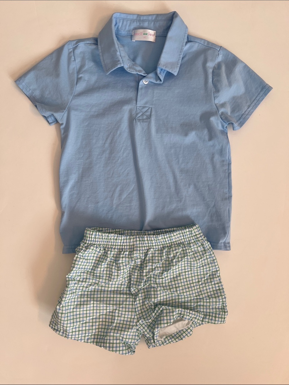 EUC Cecil & Lou Boys Short Set